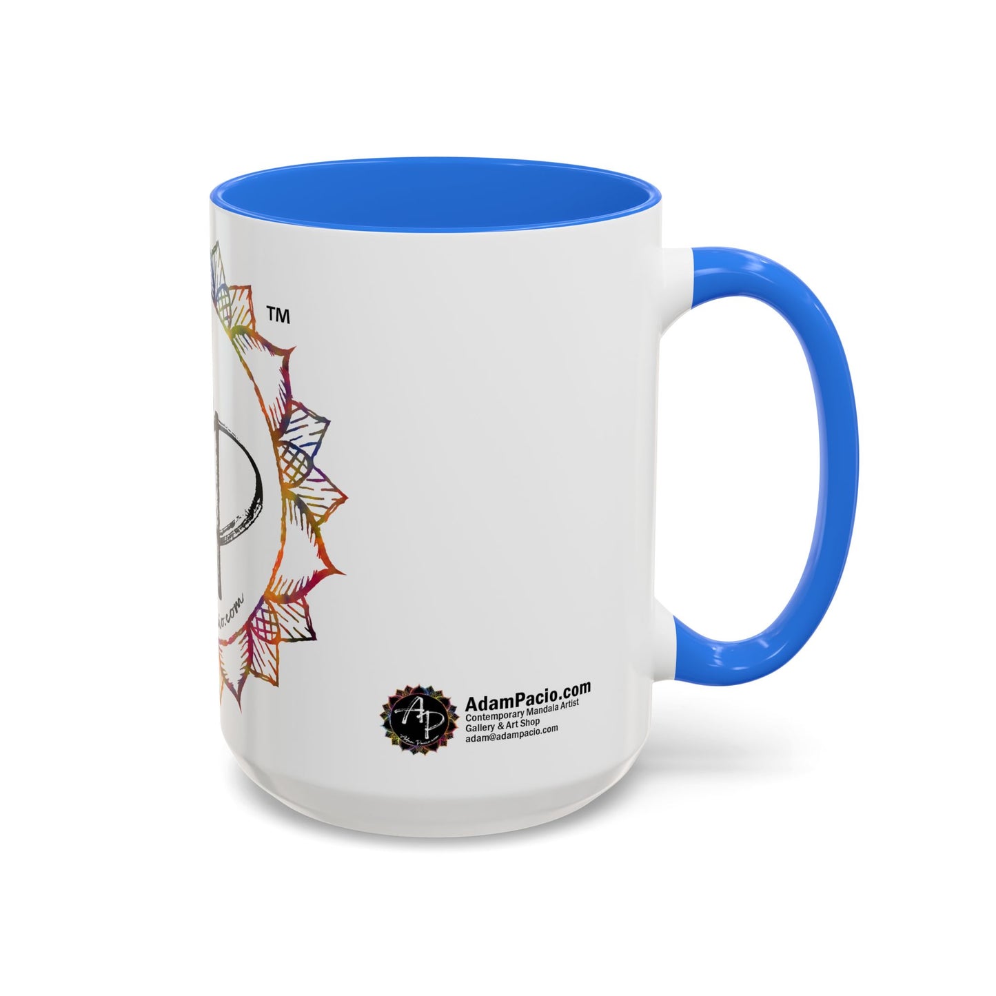 AdamPacio.com - White Logo - Colorful Accent Mugs