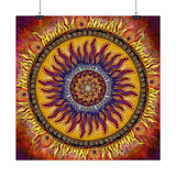 Solar Disc Mandala - Satin Poster