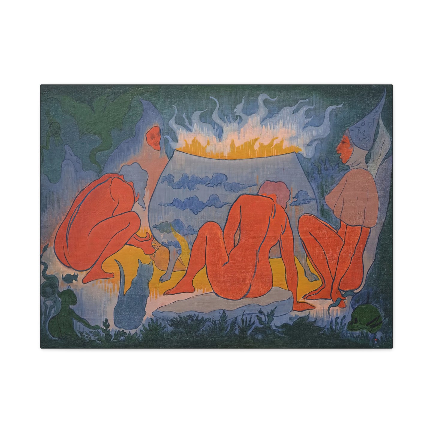 Ranson, Paul - Witches Around the Fire (1891) - Canvas Block, unframed