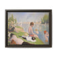 Seurat, Georges - Bathers at Asnières (1884) - Matte Canvas, Framed