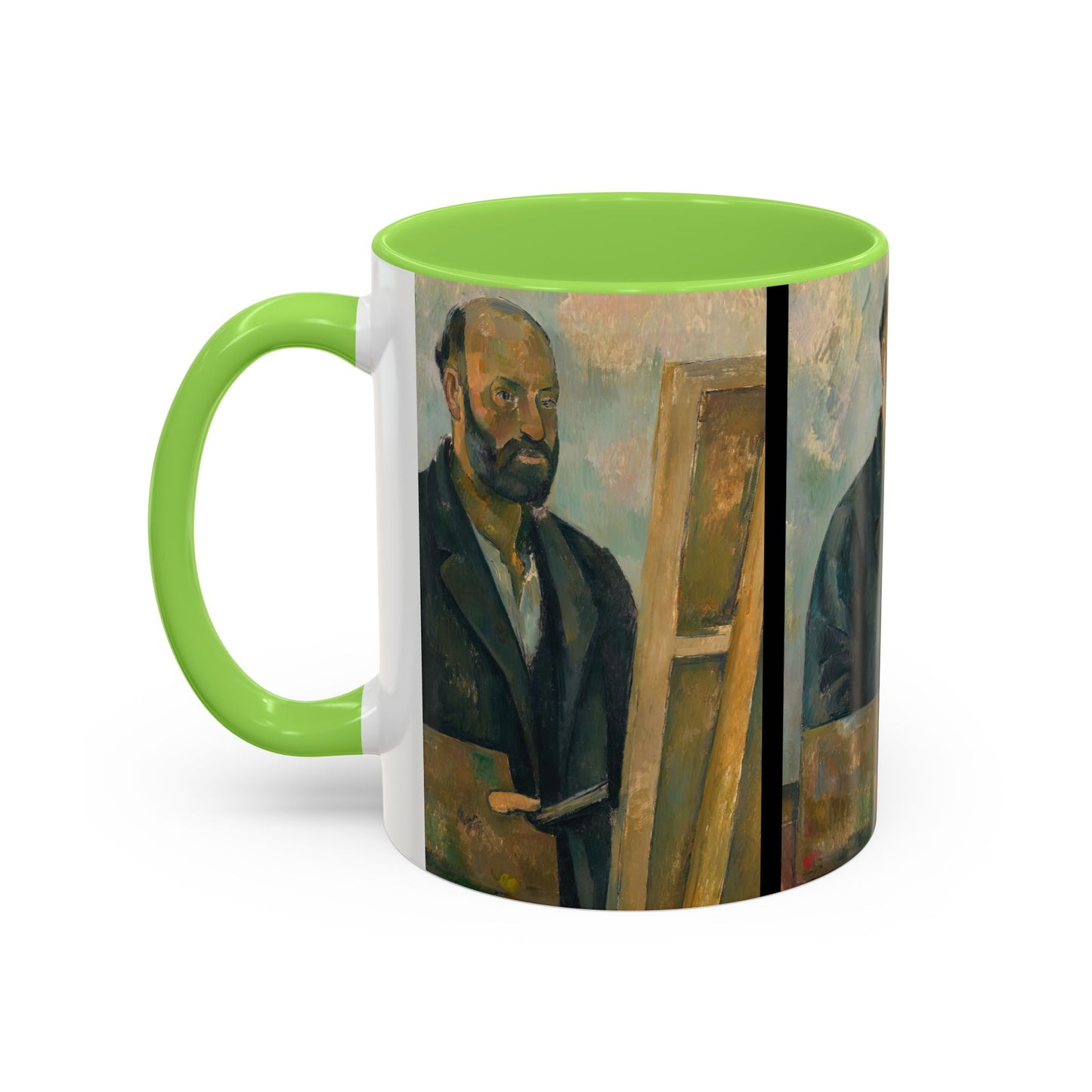 Cézanne, Paul - Portrait of the Artist with a Palette (1890) - Colorful Accent Mugs
