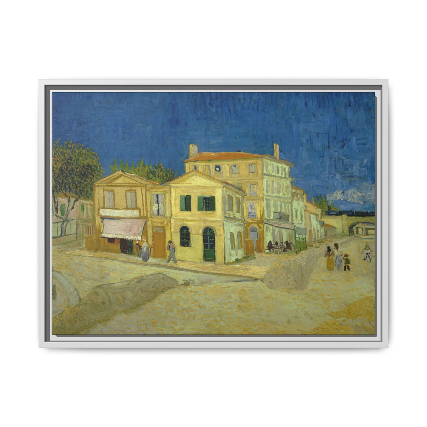 Van Gogh, Vincent - The Yellow House (1888) - Matte Canvas, Framed