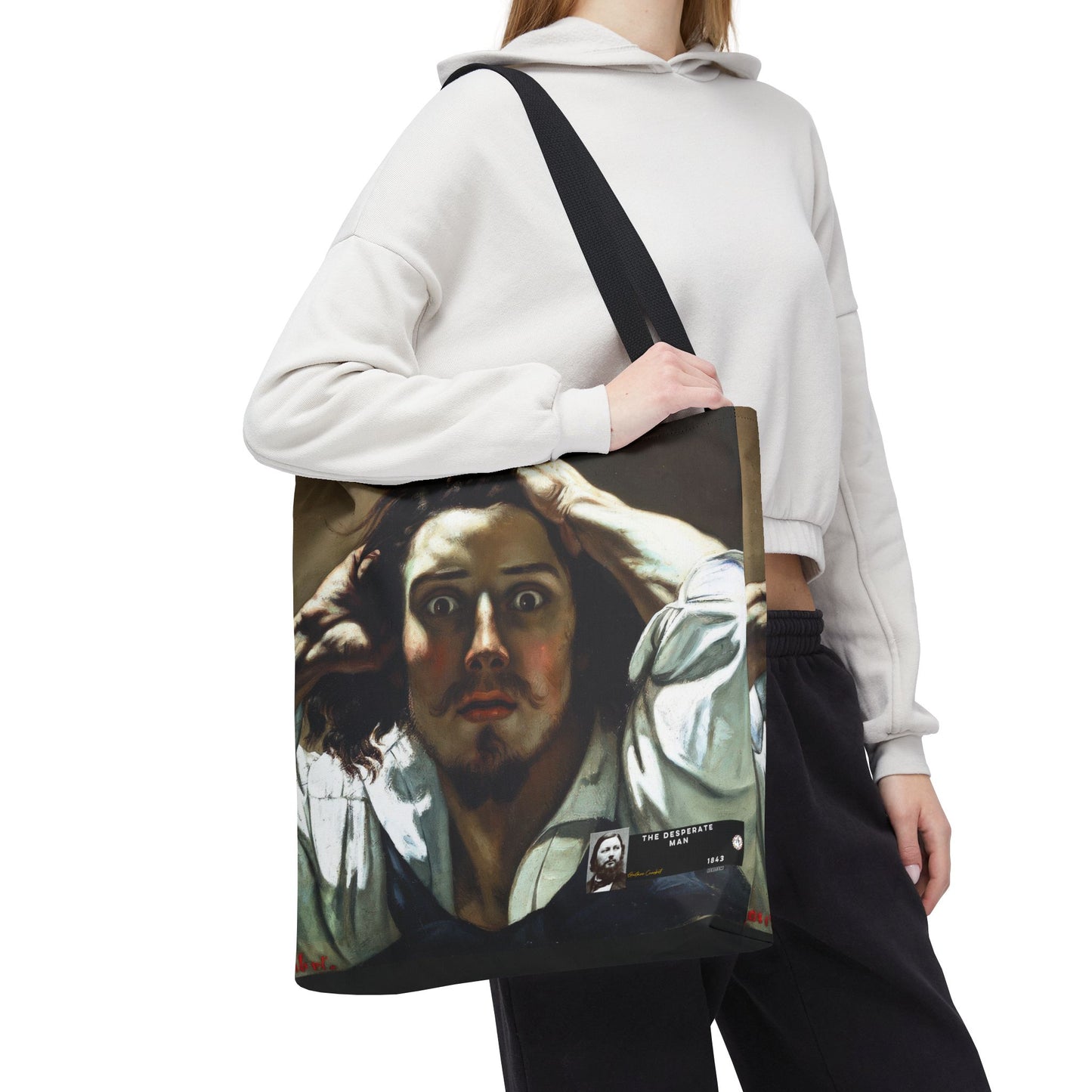 Courbet, Gustave - The Desperate Man (1843) - Tote Bag