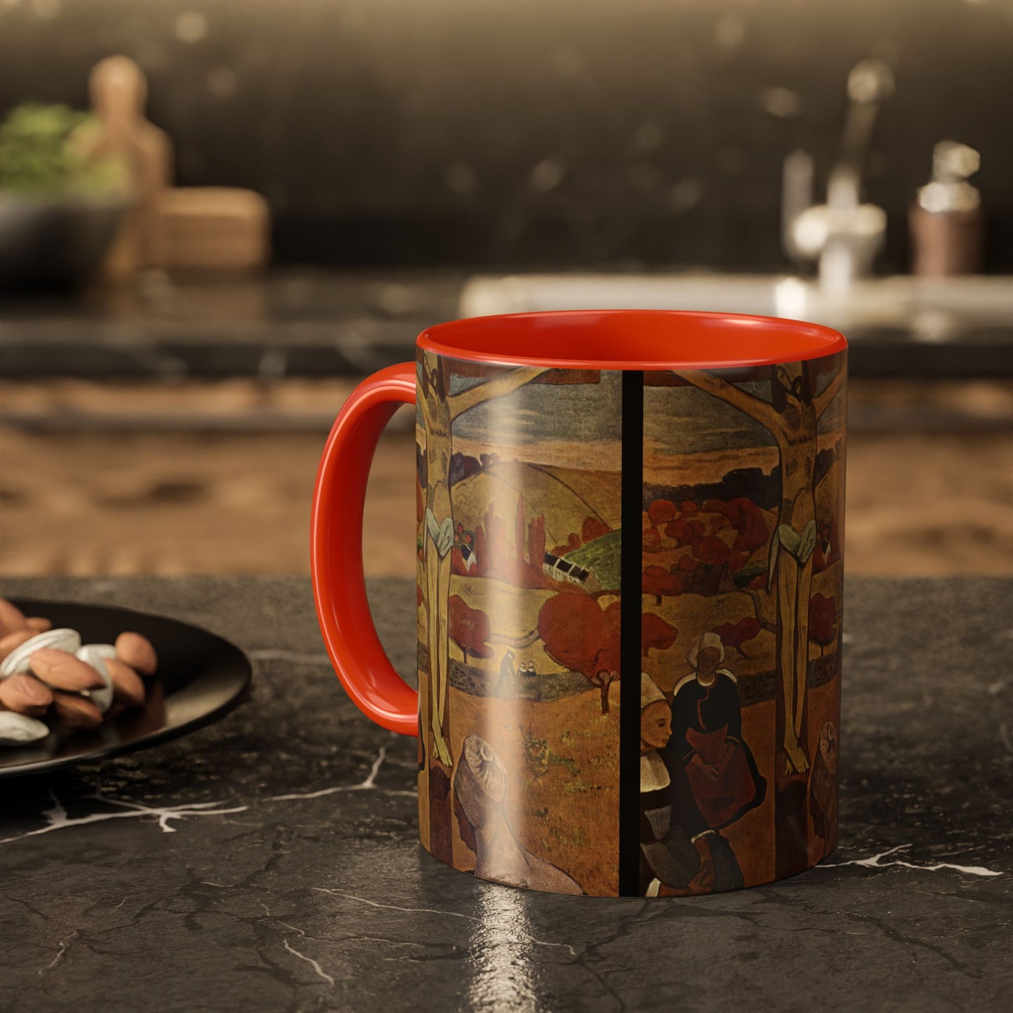 Gauguin, Paul - The Yellow Christ (1889) - Colorful Accent Mugs