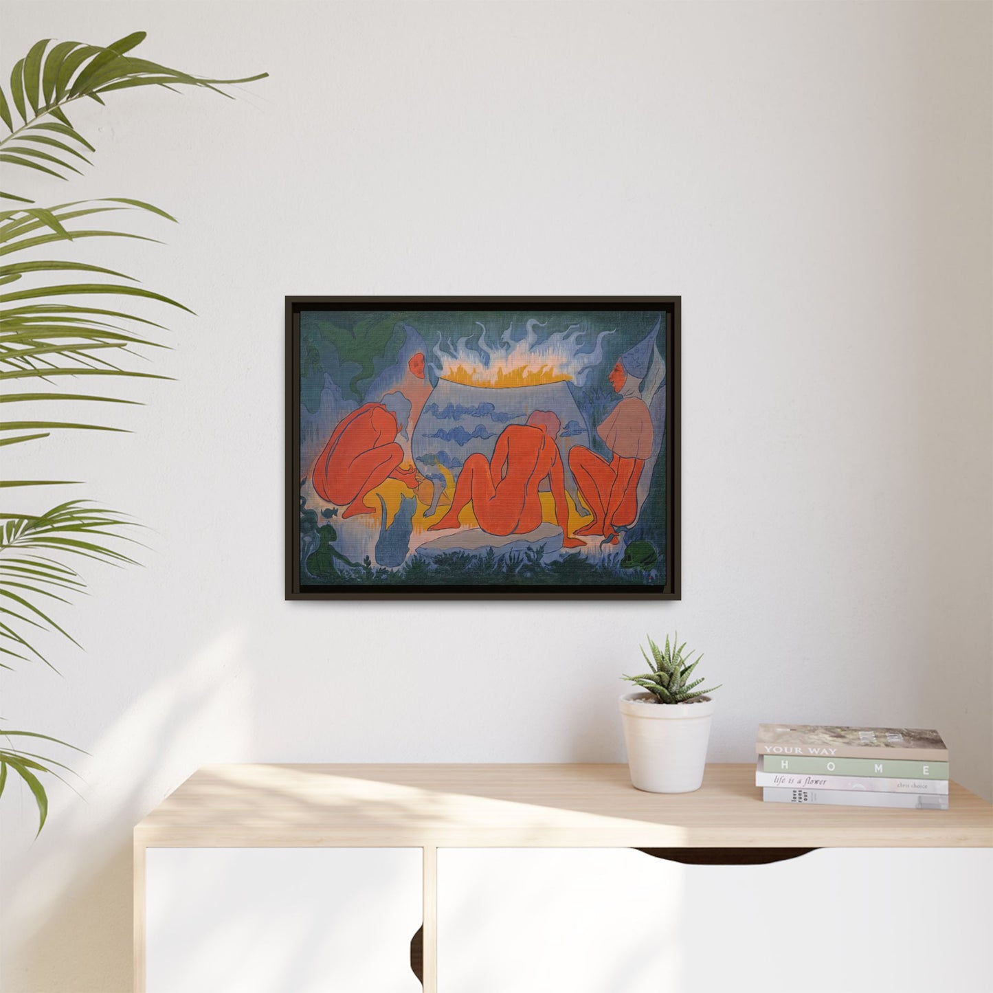Ranson, Paul - Witches Around the Fire (1891) - Matte Canvas, Framed