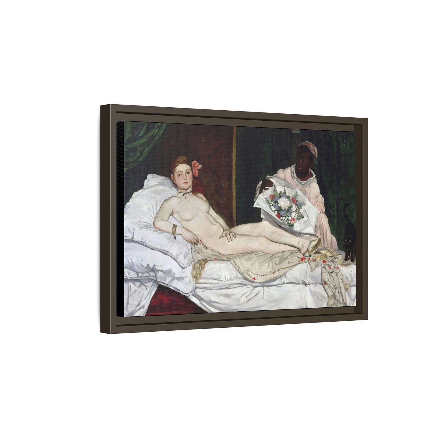 Manet, Édouard - Olympia (1870) - Matte Canvas, Framed