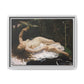 Courbet, Gustave - Woman with a Parrot (1866) - Matte Canvas, Framed