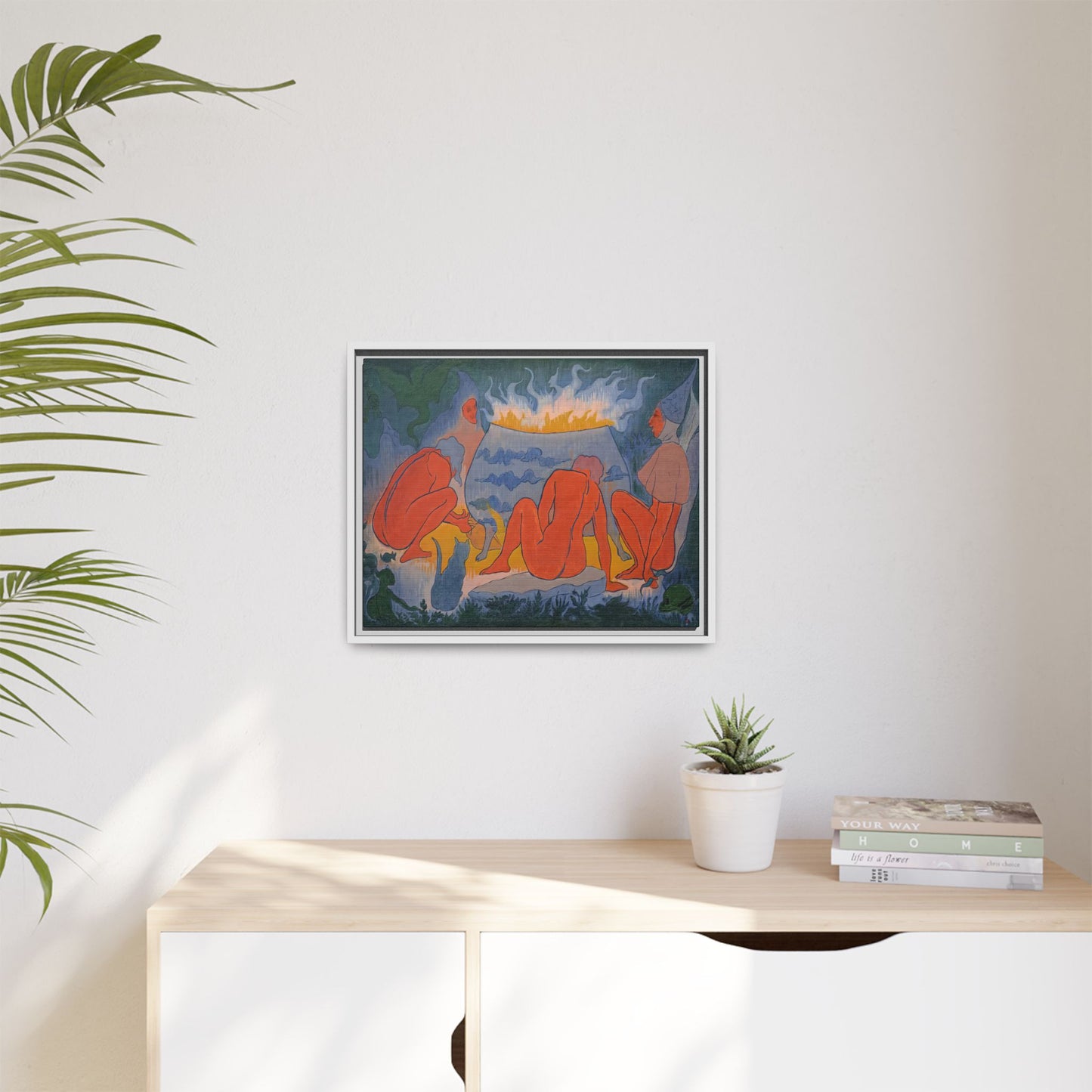 Ranson, Paul - Witches Around the Fire (1891) - Matte Canvas, Framed