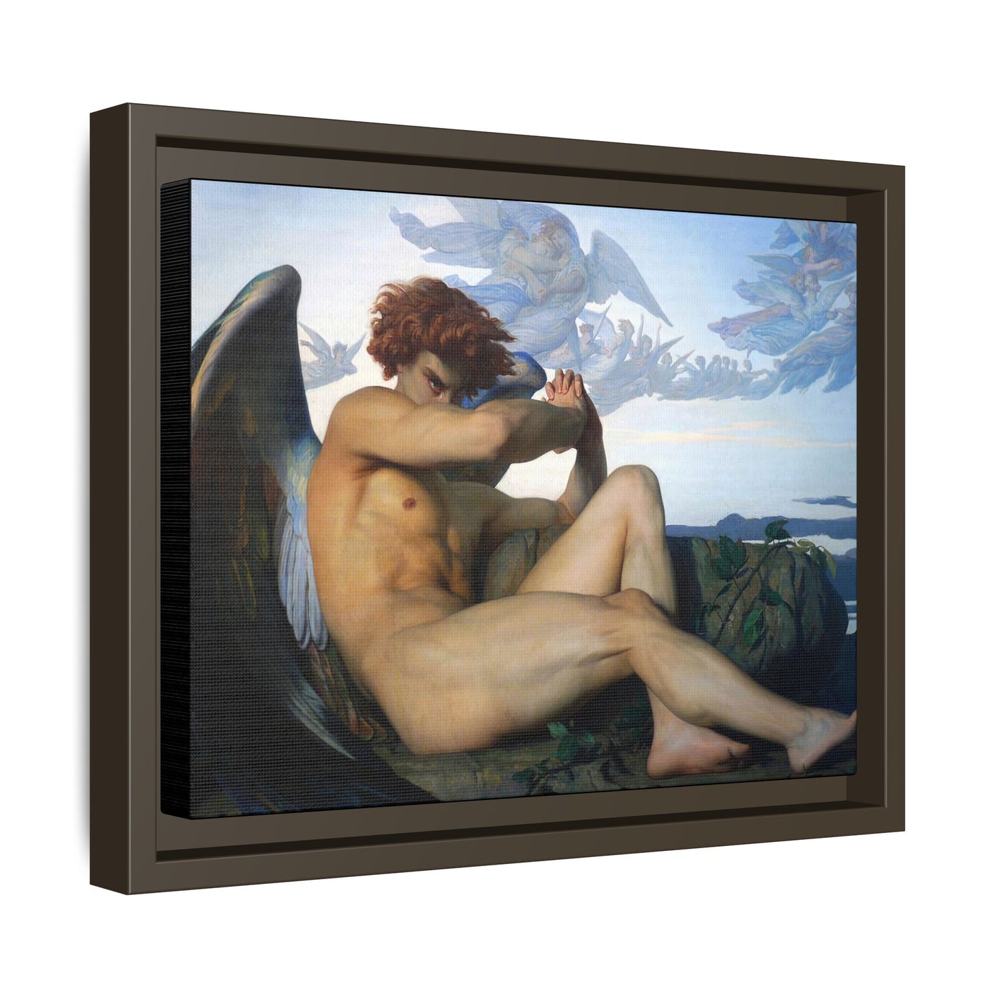 Cabanel, Alexandre - The Fallen Angel (1847) - Matte Canvas, Framed