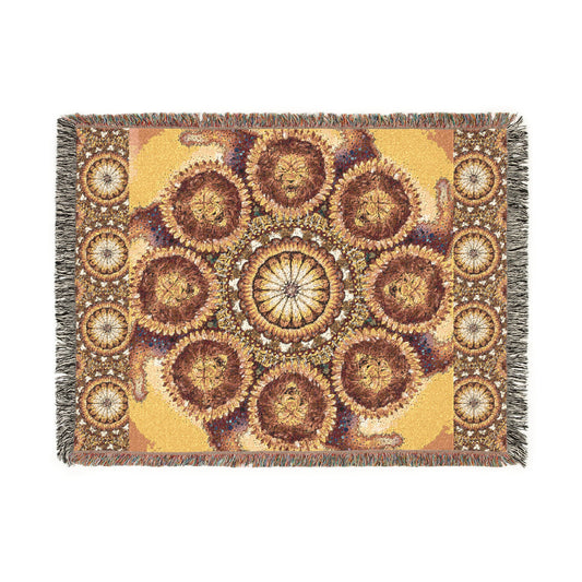 Lion Summer Mandala - Woven Blanket