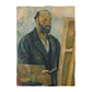 Cézanne, Paul - Portrait of the Artist with a Palette (1890) - Microfiber Duvet Cover