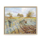 Pissarro, Camille - Hoarfrost (1873) - Matte Canvas, Framed