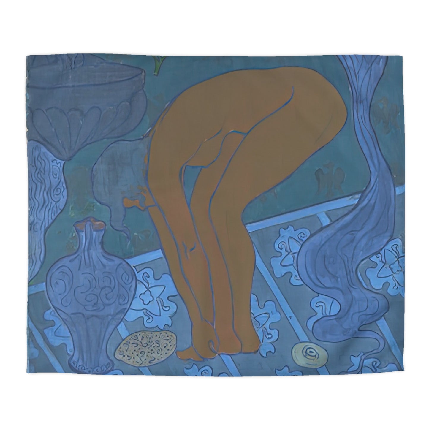 Ranson, Paul - The Blue Bather (1891) - Microfiber Duvet Cover