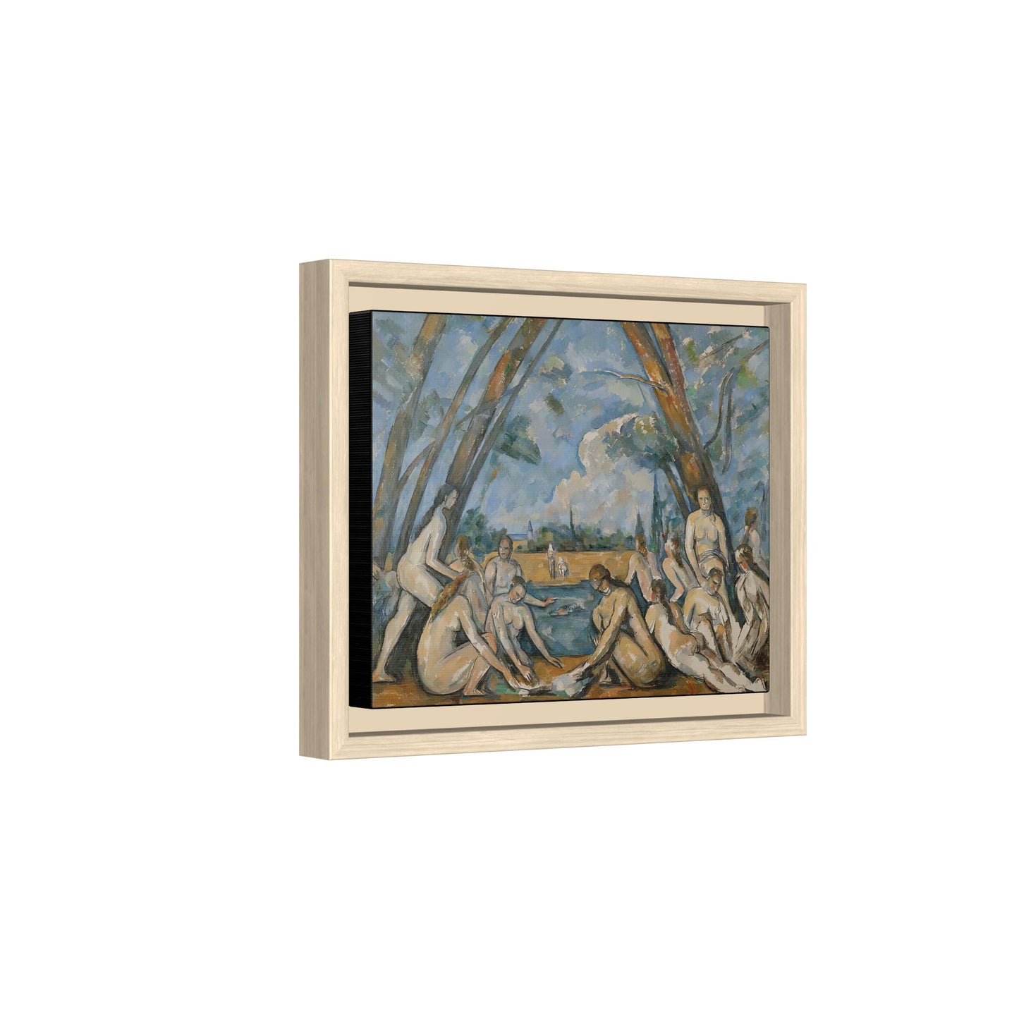 Cézanne, Paul - The Large Bathers (1906) - Matte Canvas, Framed