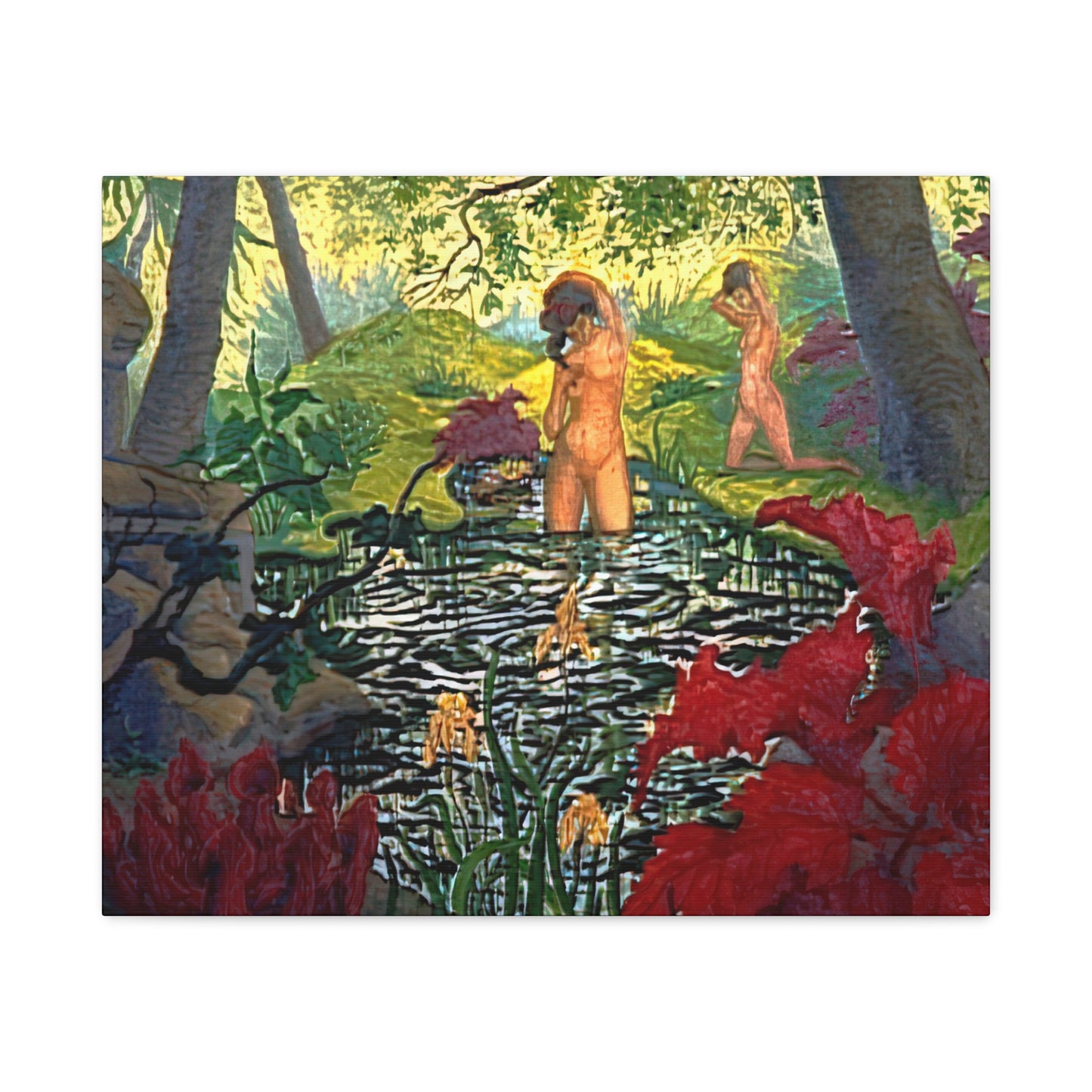 Ranson, Paul - The Lotus Bather (1906) - Canvas Block, unframed