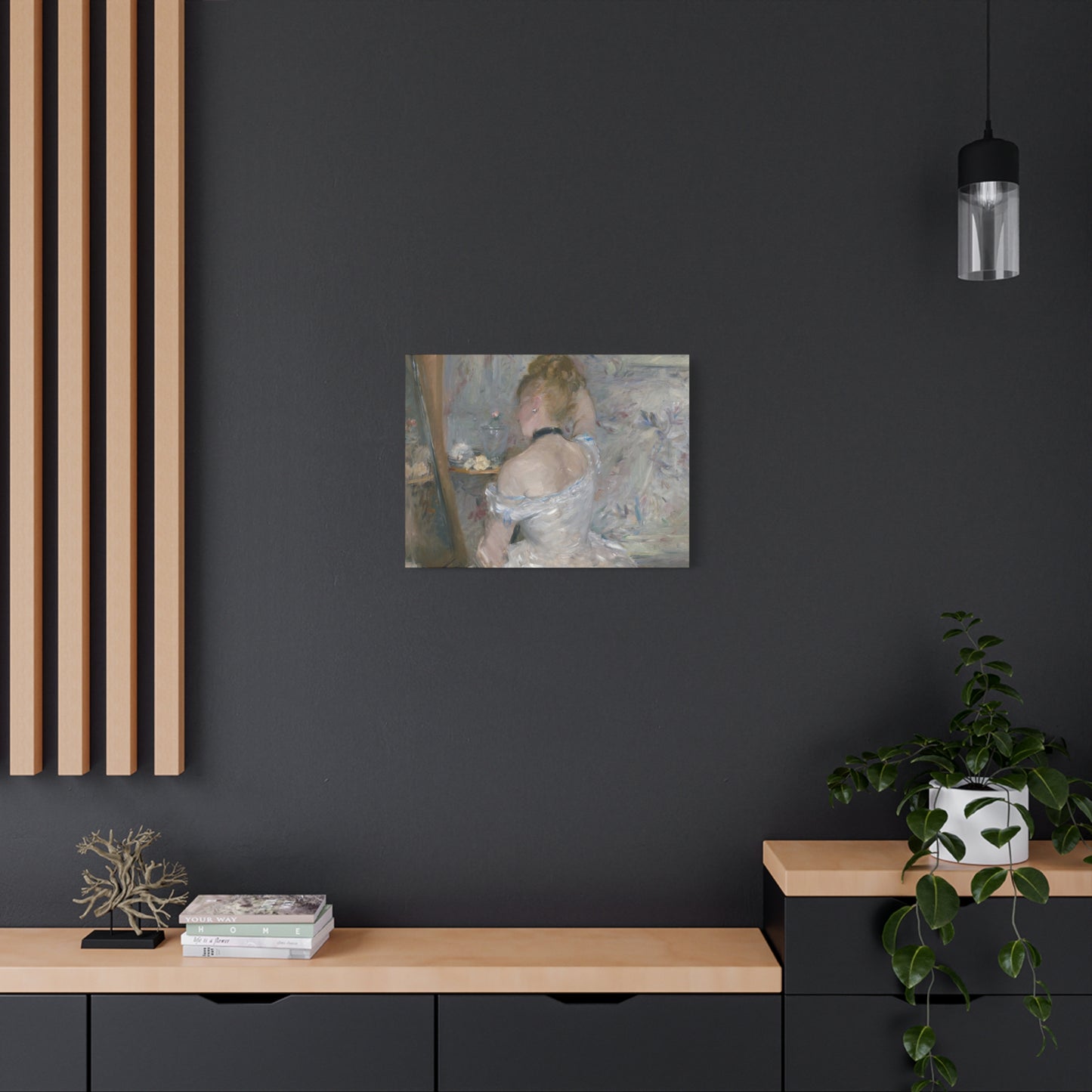 Morisot, Berthe - Woman at Her Toilette (1880) - Canvas Block, unframed