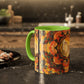 Filiger, Charles - Woman’s Head with Closed Eyes (1893) - Colorful Accent Mugs
