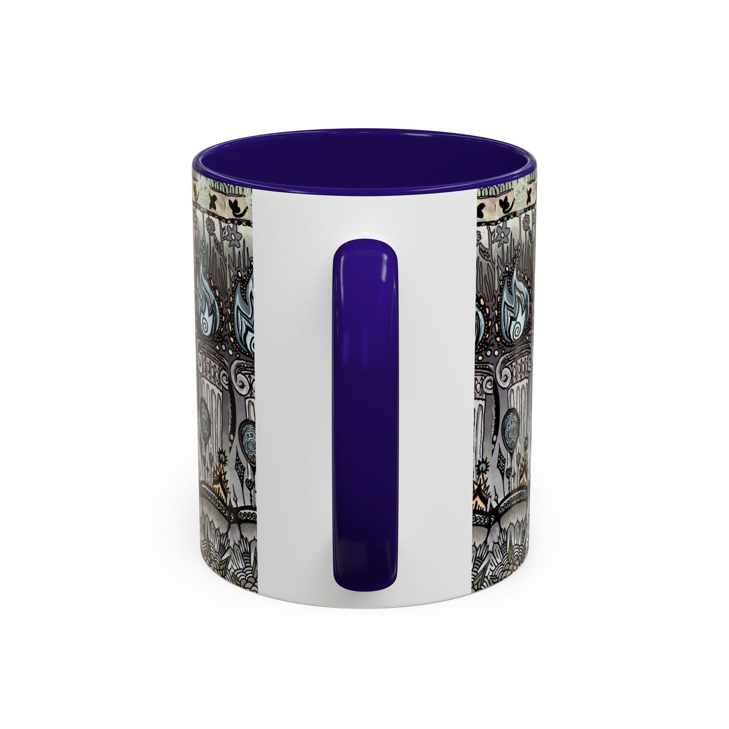 Pacio, Adam - Memento Mori Mandala - Colorful Accent Mugs