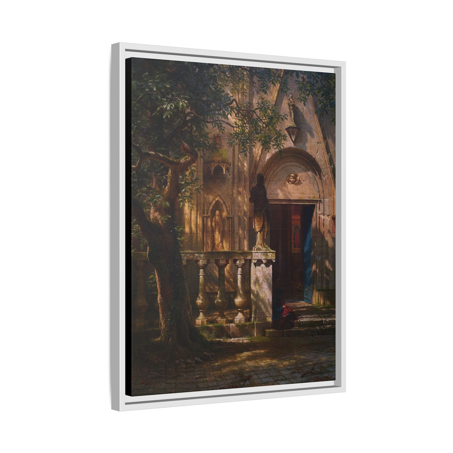 Bierstadt, Albert - Sunlight and Shadow  (1854) - Matte Canvas, Framed