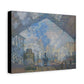 Monet, Claude - Le Gare Saint-Lazare (1877) - Canvas Block, unframed