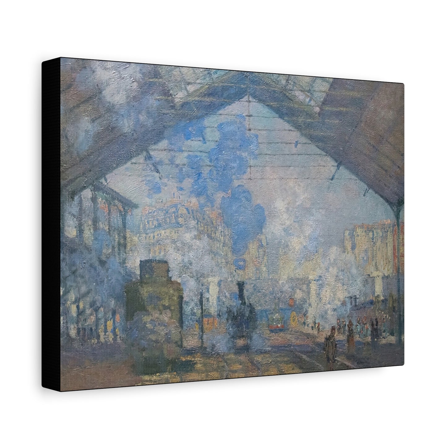 Monet, Claude - Le Gare Saint-Lazare (1877) - Canvas Block, unframed