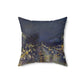 Pissarro, Camille - The Boulevard Montmartre At Night (1897) - Suede Square Pillow