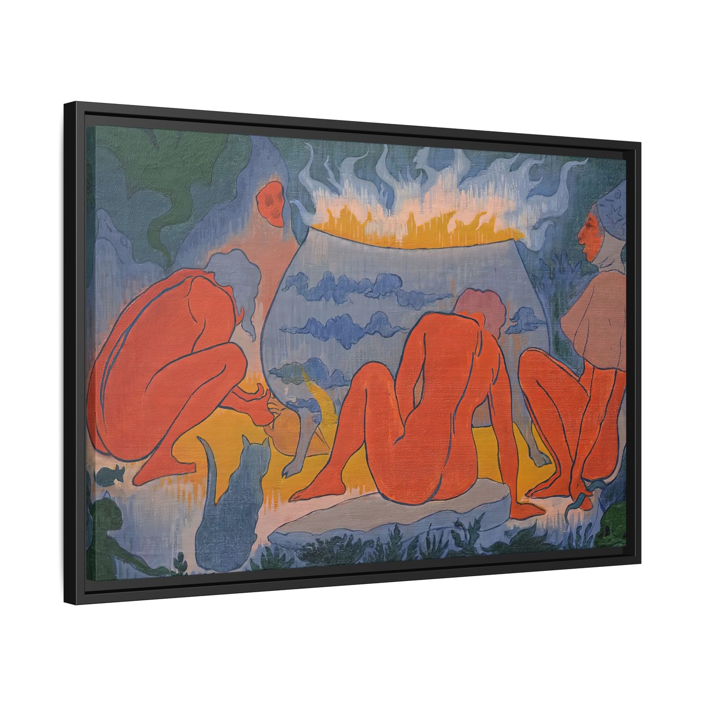 Ranson, Paul - Witches Around the Fire (1891) - Matte Canvas, Framed