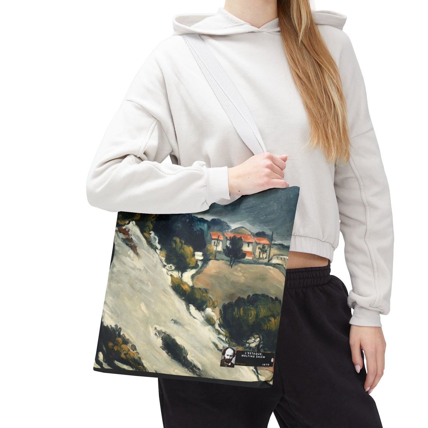 Cézanne, Paul - L’Estaque, Melting Snow (1870) - Tote Bag