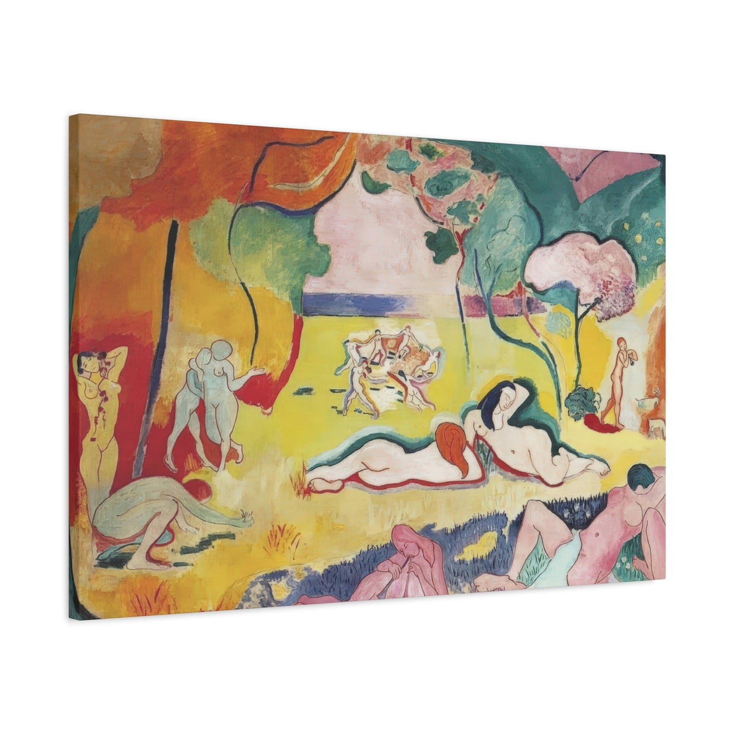 Matisse, Henri - The Joy of Life (1905) - Canvas Block, unframed