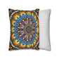 Pacio, Adam - Emerald Arrows Mandala - Suede Square Pillowcase