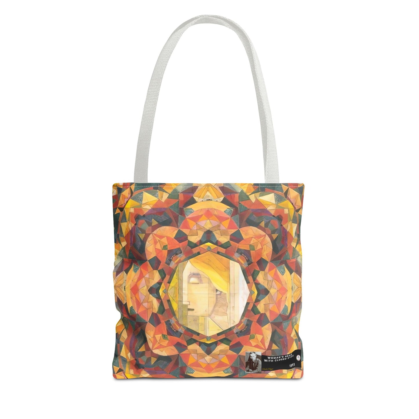 Filiger, Charles - Woman’s Head with Closed Eyes (1893) - Tote Bag
