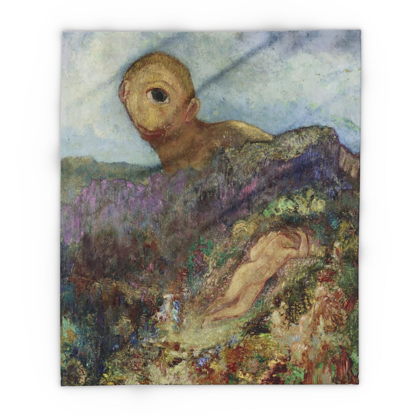 Redon, Odilon - The Cyclops (1914) - Arctic Fleece Blanket