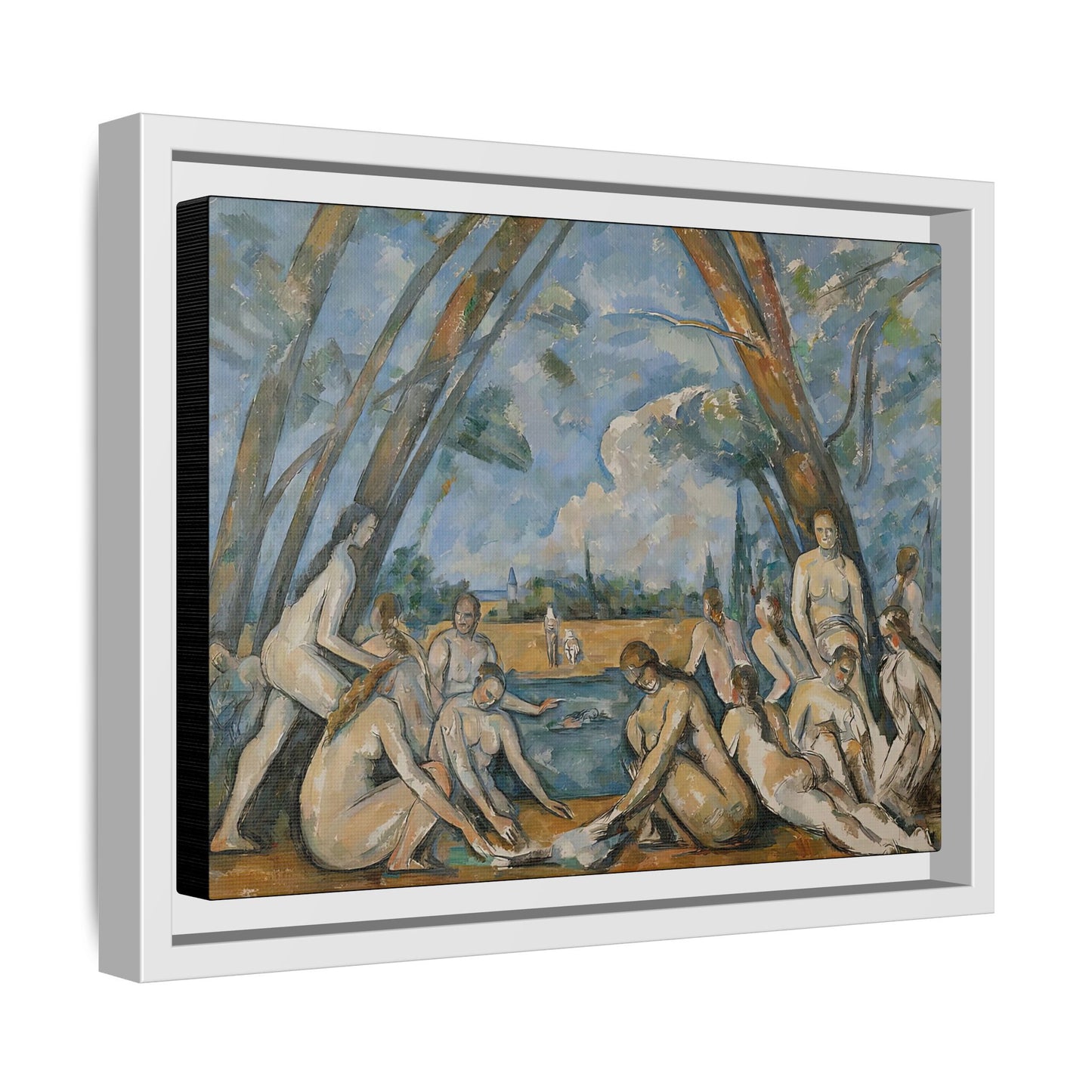 Cézanne, Paul - The Large Bathers (1906) - Matte Canvas, Framed