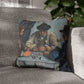 Cézanne, Paul - The Card Players (1892) - Faux Suede Square Pillowcase