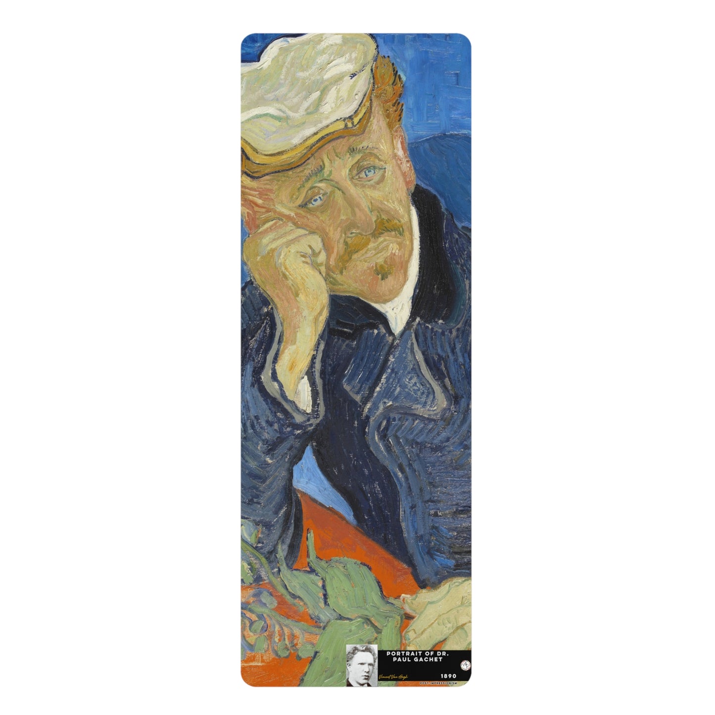 Van Gogh, Vincent - Portrait of Dr. Paul Gachet (1890) - Rubber Yoga Mat