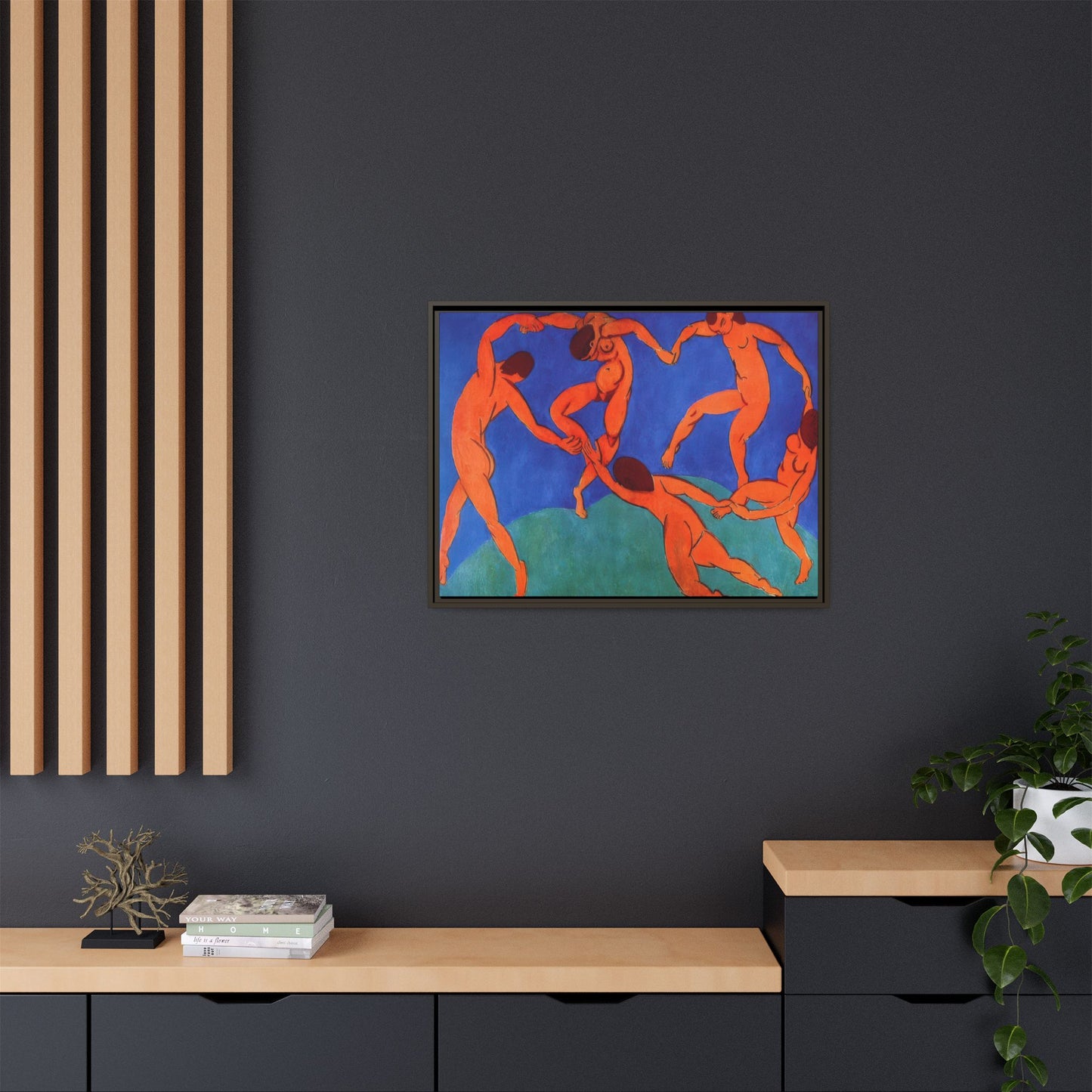 Matisse, Henri - Dance (II) (1910) - Matte Canvas, Framed