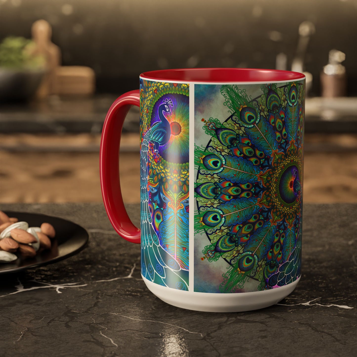 Pacio, Adam - Melek Taus Mandala - Colorful Accent Mugs