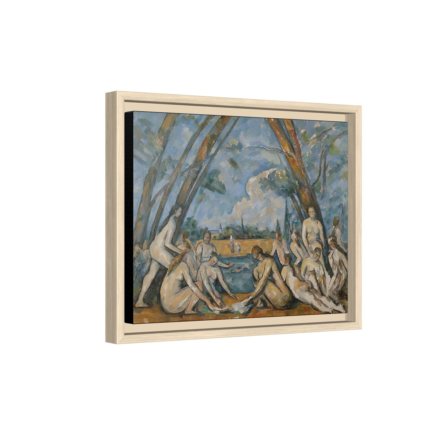 Cézanne, Paul - The Large Bathers (1906) - Matte Canvas, Framed