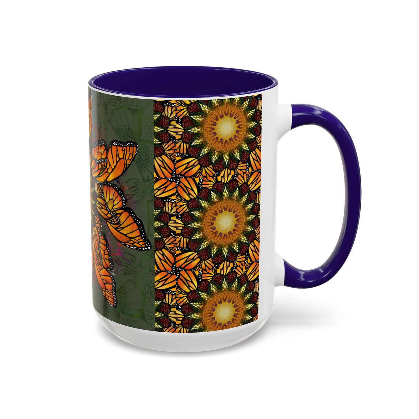 Pacio, Adam - Monarch Butterfly Mandala - Colorful Accent Mugs