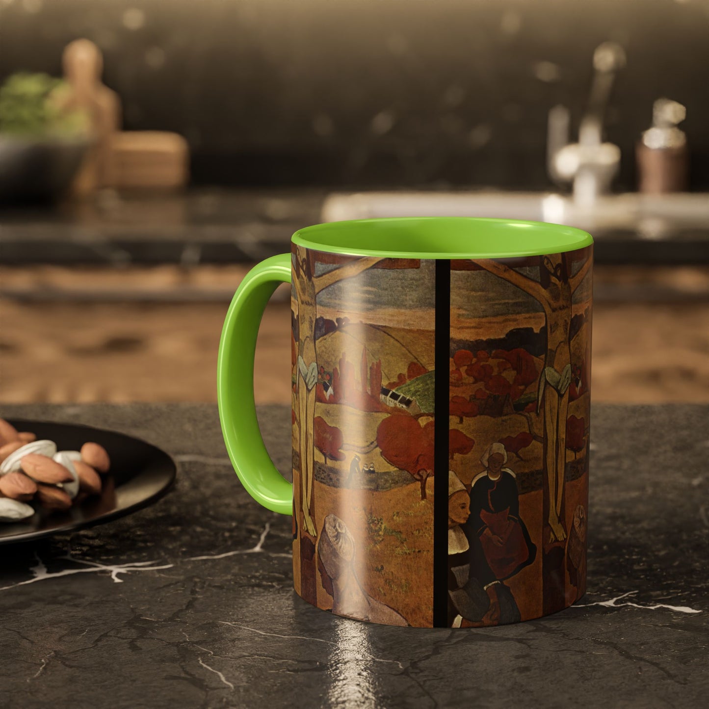 Gauguin, Paul - The Yellow Christ (1889) - Colorful Accent Mugs