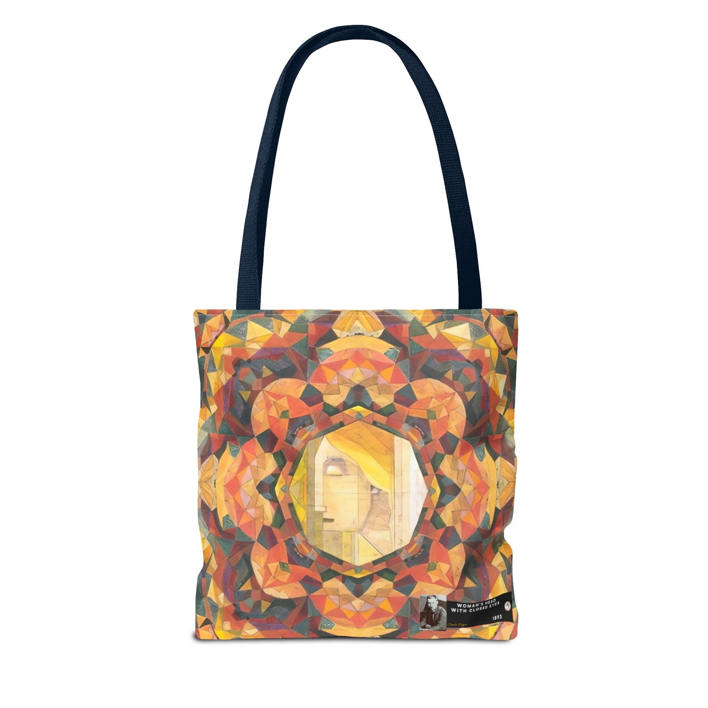 Filiger, Charles - Woman’s Head with Closed Eyes (1893) - Tote Bag
