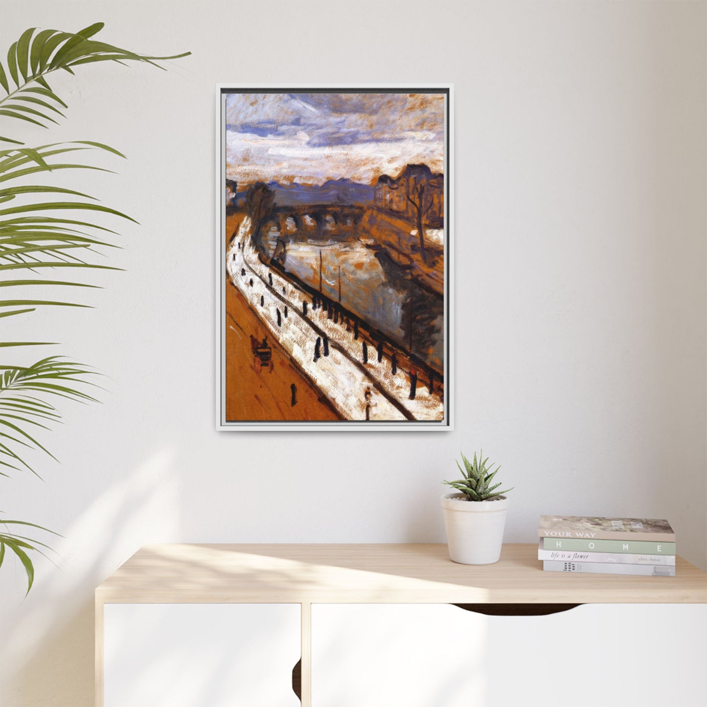 Marquet, Albert - Quai des Grands-Augustins (1905) - Matte Canvas, Framed