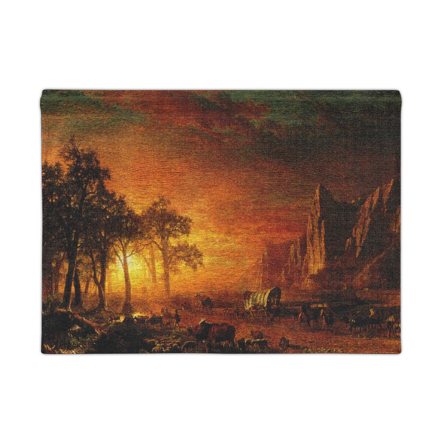 Bierstadt, Albert - Emigrants Crossing the Plains (1867) - Woven Wall Tapestry