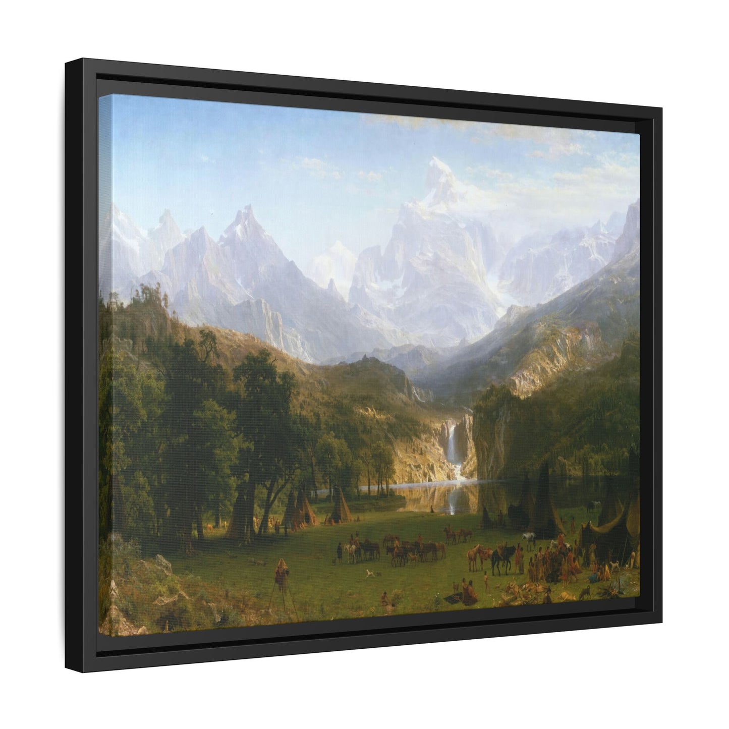 Bierstadt, Albert - The Rocky Mountains, Lander’s Peak (1863) - Matte Canvas, Framed