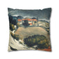 Cézanne, Paul - L’Estaque, Melting Snow (1870) - Suede Square Pillowcase