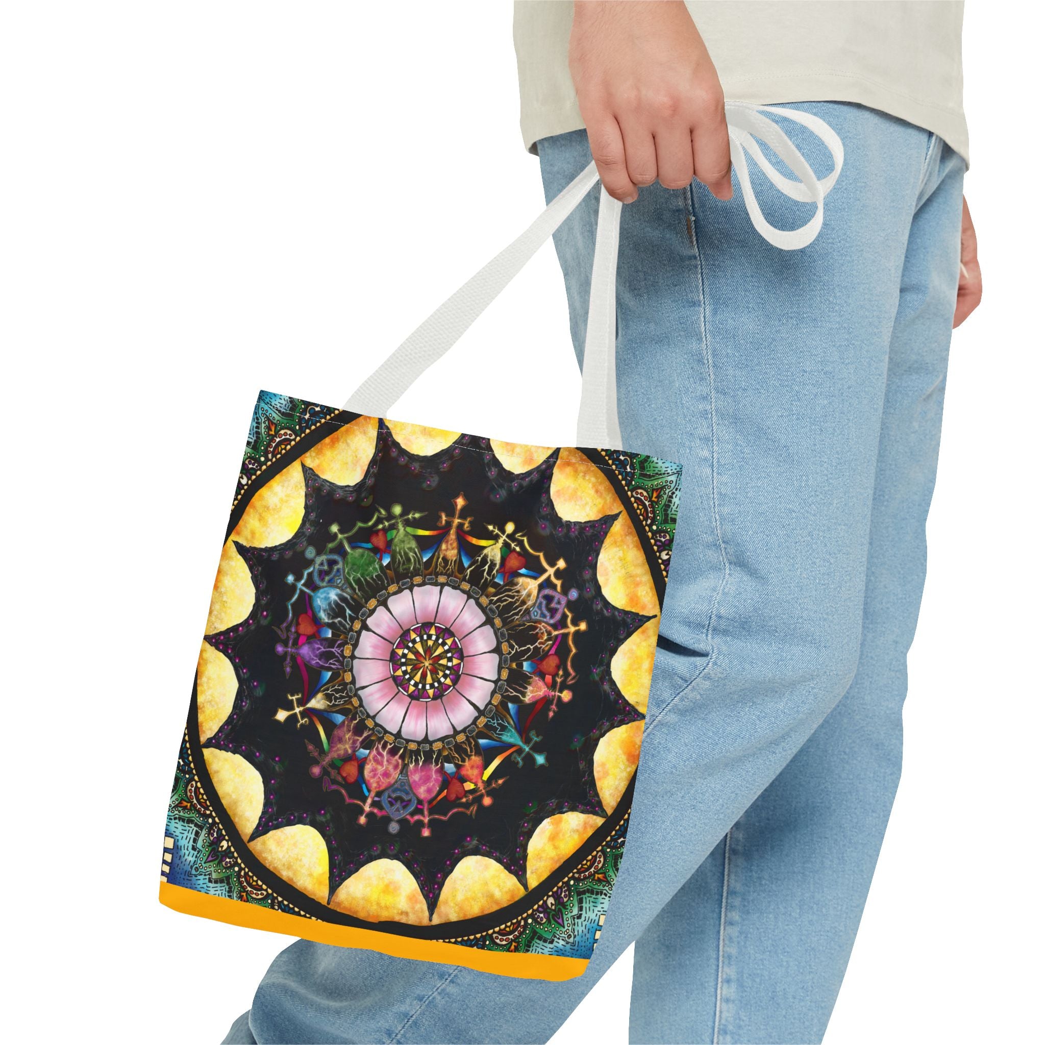 Obsidian Grandmothers Mandala - Tote Bag