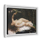 Courbet, Gustave - Woman with a Parrot (1866) - Matte Canvas, Framed