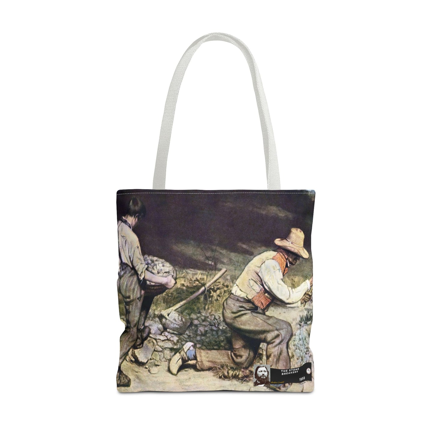 Courbet, Gustave - The Stone Breakers (1850) - Tote Bag