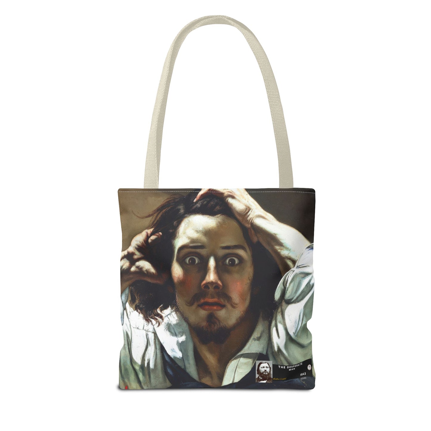Courbet, Gustave - The Desperate Man (1843) - Tote Bag