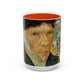 Van Gogh, Vincent - Self Portrait with Bandaged Ear (1889) - Colorful Accent Mugs